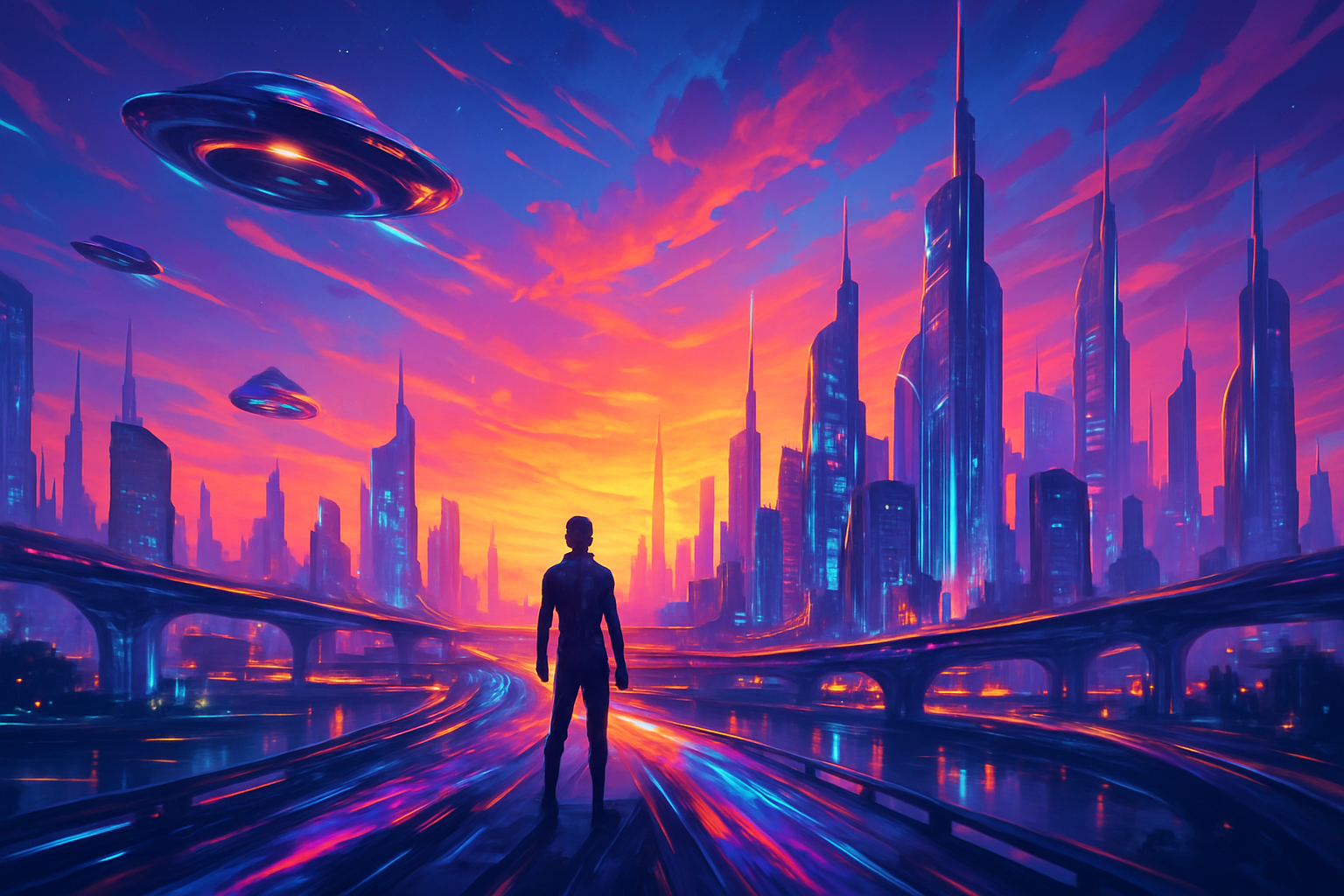 Abstract banner representing technology or creativity